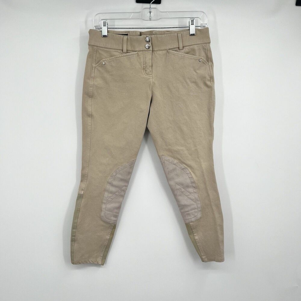 Womens ARIAT Triumph Equestrian Pants 26 Tan Beige Riding Breeches Stretch